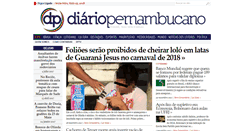 Desktop Screenshot of diariopernambucano.com.br